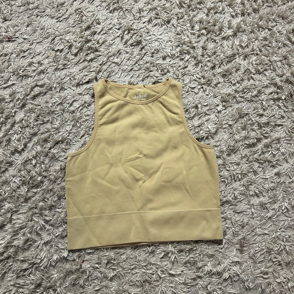 Beige Sleeveless Women's Top